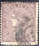 Spain 1867 Queen Isabel II 50 Mil Brown Edifil 96. España 1867 96. Uploaded by susofe